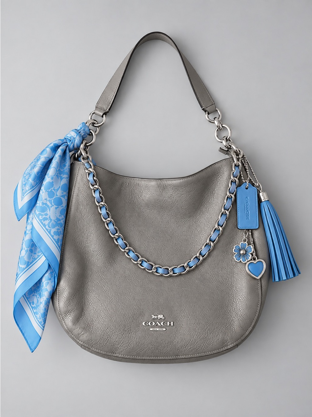 Vintage Coach Soho Pebbled-Leather Hobo with Crossbody Strap F18882
